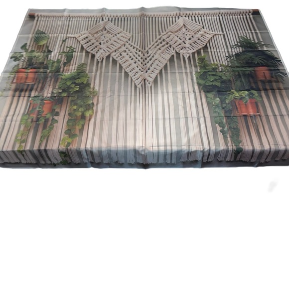 Boho Macrame Plant Backdrop Photo Backdrop Photo Props 51”x60” Background - Picture 1 of 6